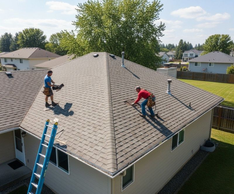 Asphalt Roof Leak Repair detail