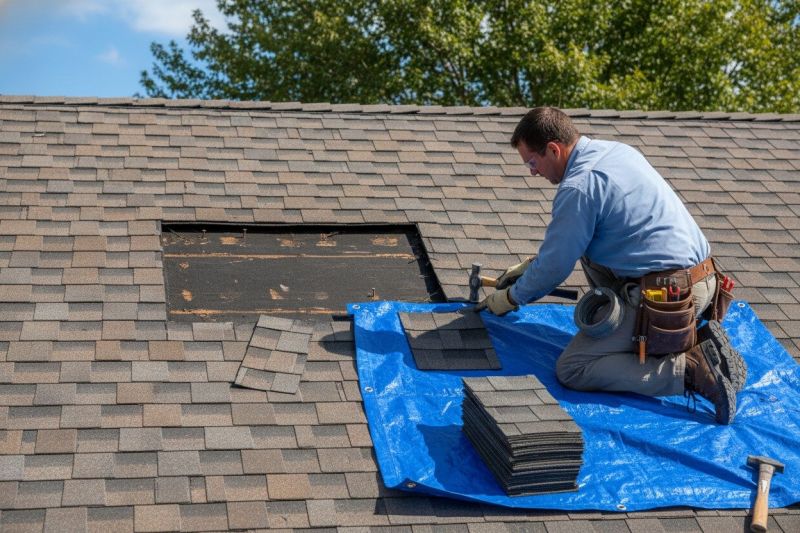 Asphalt Roof Repair detail