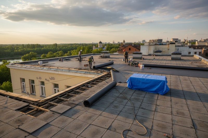 Industrial Roof Replacement detail