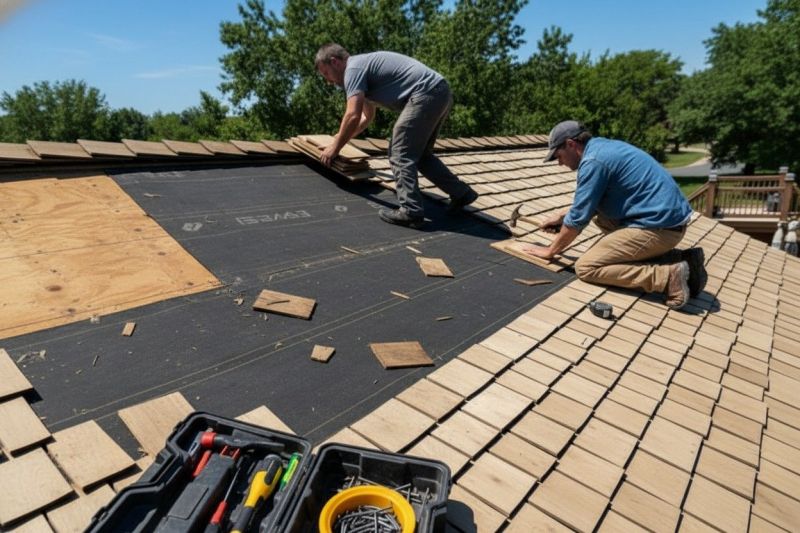 Shake Roof Replacement detail